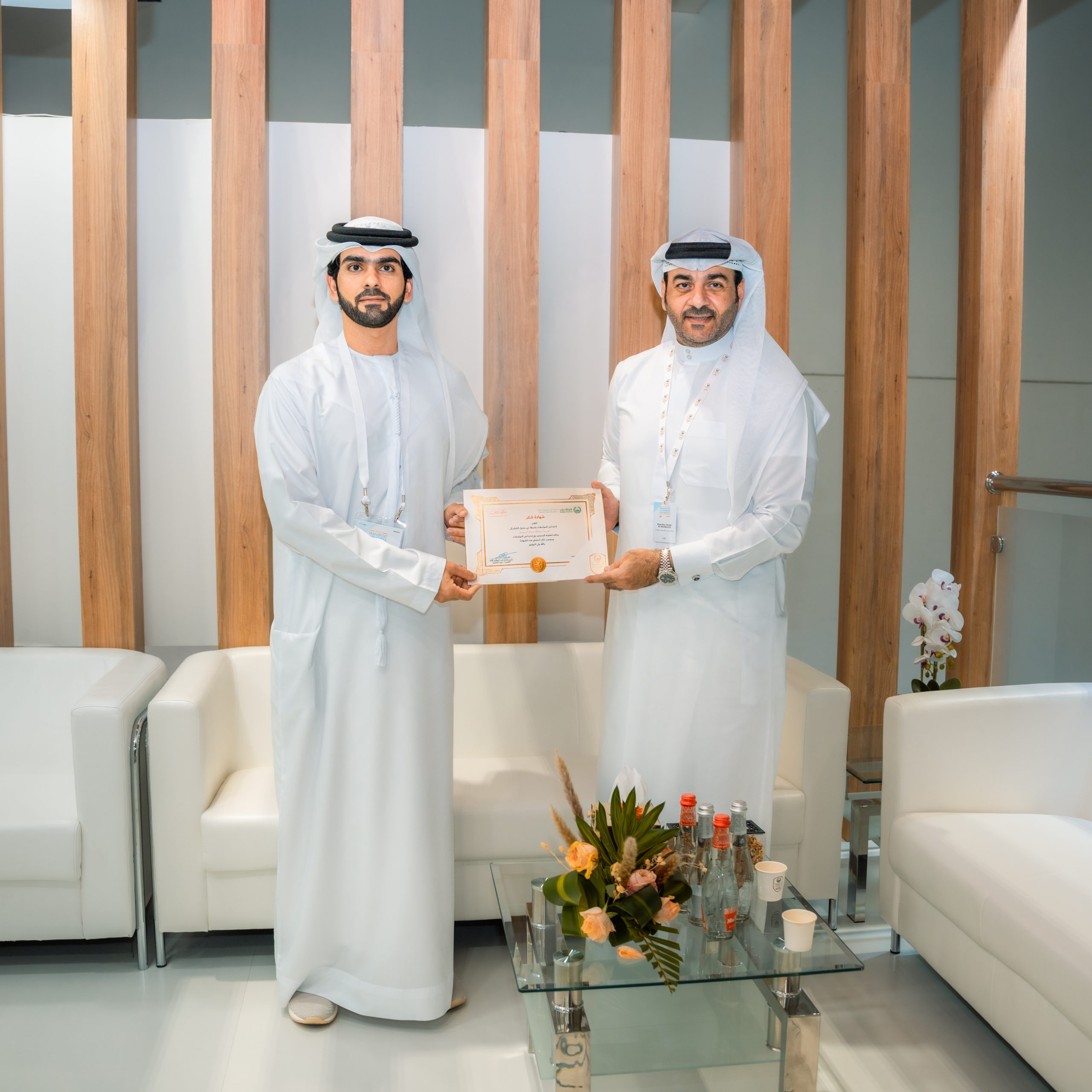 Brigadier Obaid Al Hathboor Awards Abdulla Al Suwaidi for Security Excellence